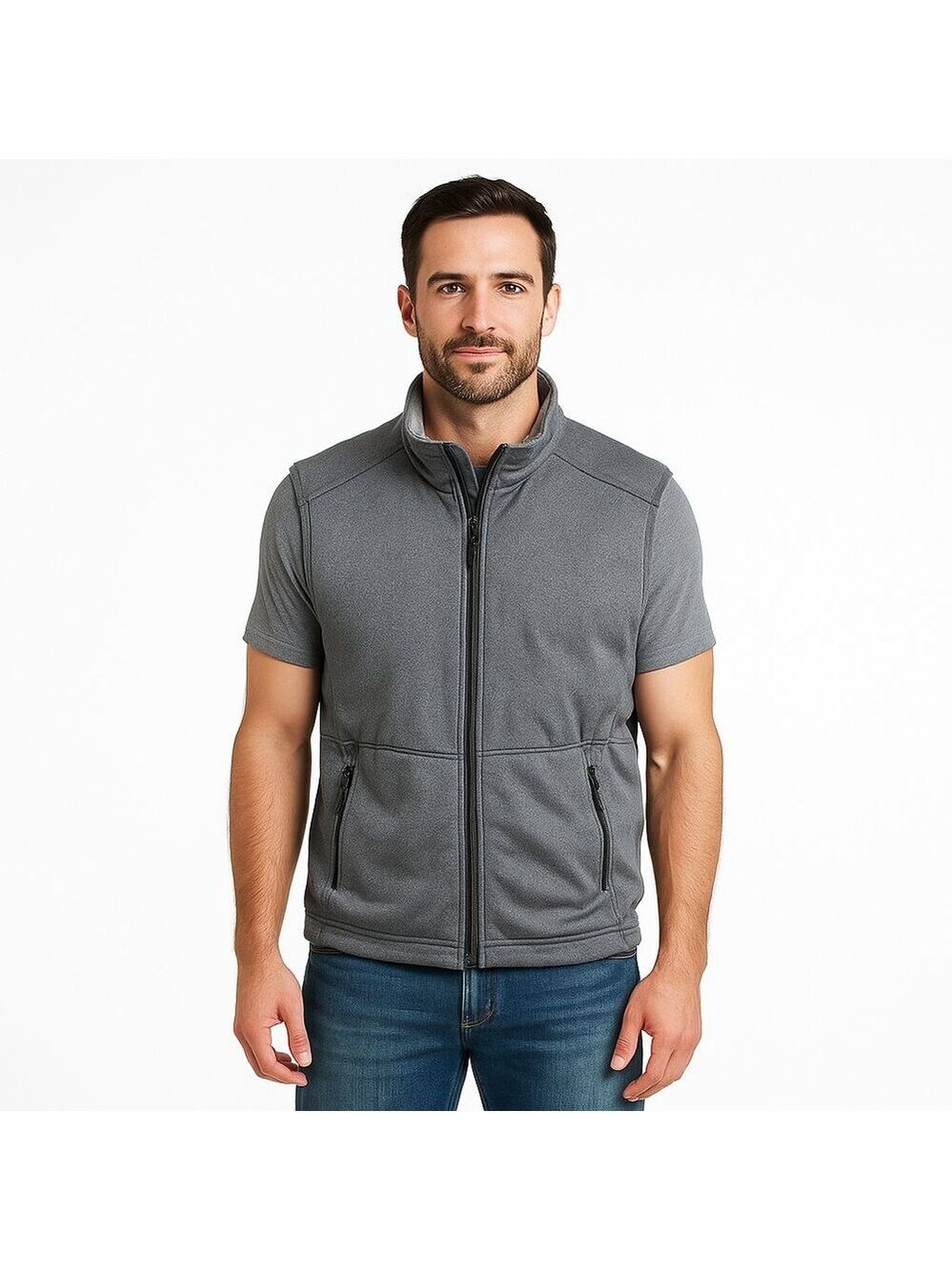 Oros Gray Sleeveless Vest XXL Lightweight Zip Techwear Outdoorcore Layer